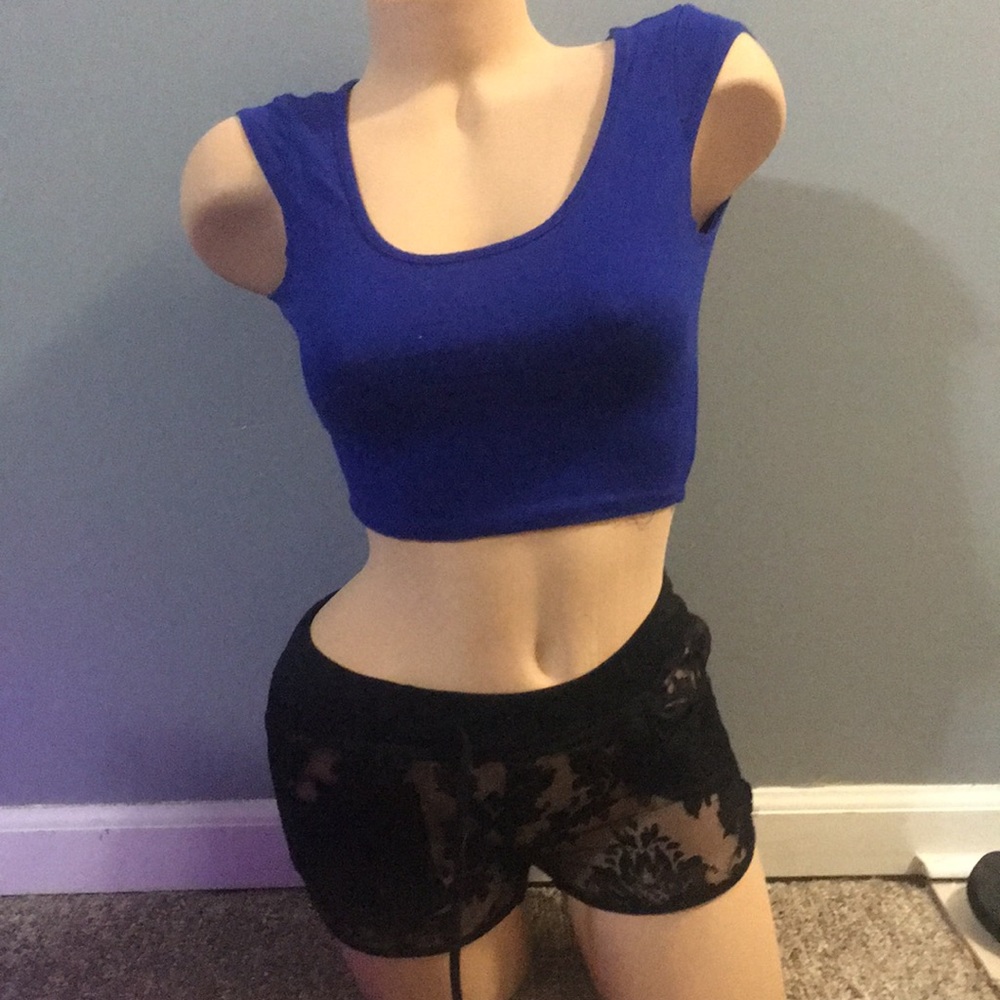 Rue 21 Blue Crop Top